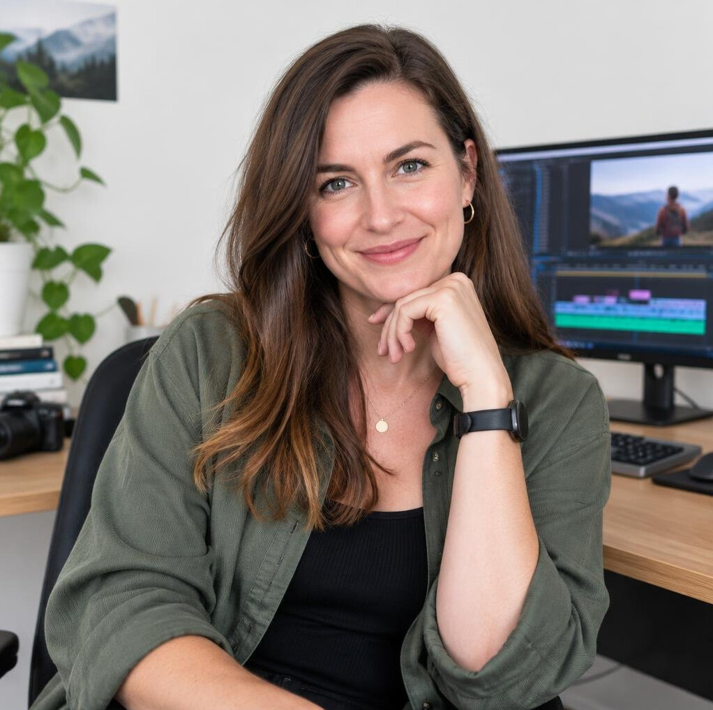 Female video editor and mentor portrait